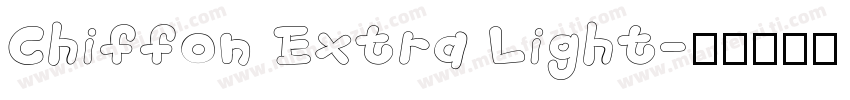 Chiffon Extra Light字体转换